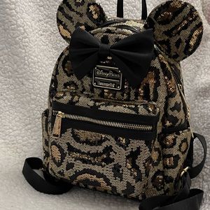 Cheetah Print Disney Loungefly mini backpack